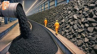 How Millions of Tons of Asphalt Are Recycled Into New Roads Inside Massive Asphalt Factory
