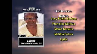Louise Eugenie Charles ~ Long Obituary