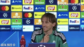 Real Madrid vs Man City - Luka Modric Pre-Match Presser