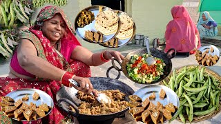 सेम आलू की सब्जी ऐसे बनाओगे तो बिना भूख के भी चार चार रोटी खाओगे 😋 Aate Ki Barfi | Same Ki Sabji