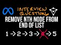 Remove Nth Node From End Of List - LeetCode 19 - JavaScript