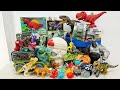 Jurassic World Unboxing Review Asmr Dinosaur T-rex Shark Hunts King Kong Spinosaurus Dino Truck Lego