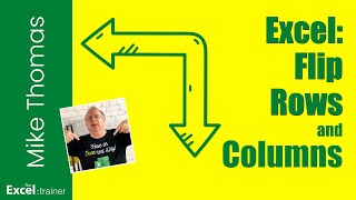 Excel: The TRANSPOSE Function: Instantly Switch Rows and Columns!