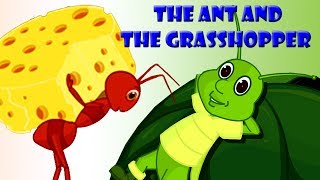 The Ant And The Grasshopper | English Moral Story For Kids | Animated Stories With English Subtitles