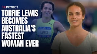 Torrie Lewis Becomes Australia's Fastest Woman Ever