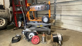 Generator complete disassembly and troubleshoot engine knock. Generac GP5500