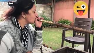 Desi girl Smoking hookah my jan(5)