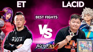 KOF XV  👽 ET (Athena + 2 Random) vs LACID (Meitenkun, + 2 Radom)  Best Fights KOF15