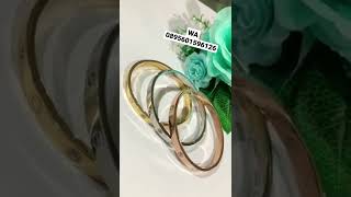 Gelang Titanium Wanita Gelang Cartier Titanium Anti Karat