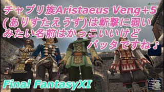 チャプリ族Aristaeus Veng+5(ありすたえうす)斬撃に弱いみたい 名前はかっこいいけどバッタですね♪(FF11) Chapuli tribe Aristaeus It seems