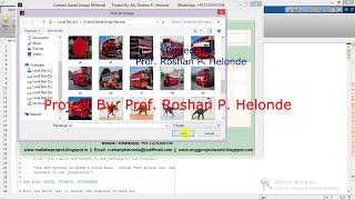 Content Based Image Retrieval Using Image Processing Matlab Project With Source Code
