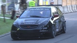 Very Fast and Loud Honda Civic Type R EP3 at Swiss Hillclimb 2013 by Daniel Kammer