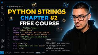 Python Chapter #2 String Manipulation Explanation (Free Python Course )