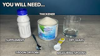 Thick \u0026 Easy® Clear Supplement Mixing Guide