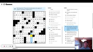 Saturday, November 16th - New York Times crossword puzzle solve