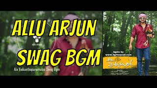 #BGMsquad Allu Arjun Swag BGM | Ala Vaikunthapurramuloo Bgm | Download Link 👇