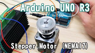 【簡単Arduino #1】ステッピングモーターを回してみよう（字幕ONで説明有り）