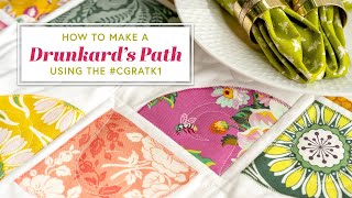 How to Make a Drunkard's Path Using Creative Grids Ruler #CGRATK1 | a Shabby Fabrics Tutorial