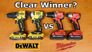 Dewalt vs Milwaukee Drill and Impact Kit Comparison - 3650-20 vs DCF809 and 3602-20 vs DCD799