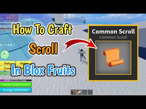 How to Make a Scroll in Blox Fruits | Roblox Blox Fruits Scrolls Guide