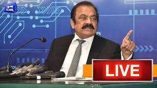 LIVE | PML-N Leader Rana Sanaullah Important Media Talk | Dunya News