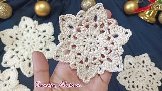 How to Crochet a Snowflake❄️/ Crochet Snowflake in Just 15 Minutes