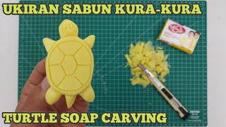 Ukiran Sabun | Cara Membuat Patung Kura-kura Dari Sabun | Kerajinan Dari Sabun