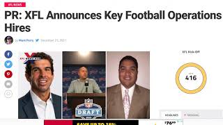 The XFL Announces New Hires To Football Operations Team