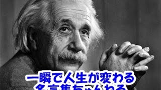 【感動名言】一瞬で人生が変わる名言集 　アインシュタイン２