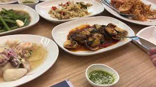 「曼谷自由行」LEAM CHAROEN SEAFOOD藍嘉隆海鮮餐廳  海鮮新鮮 不過份量不大 in centrl plaza