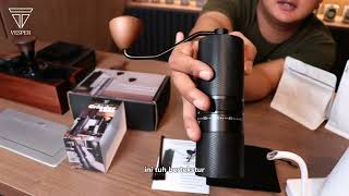 REVIEW  Vesper Coffee Grinder Lens 7stars burr - highly recommended cocok untuk kaum mendang mending