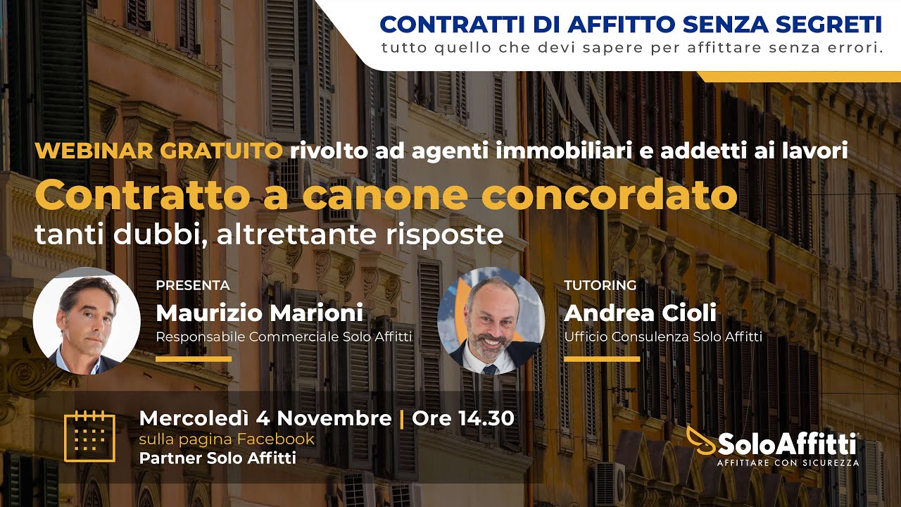 Contratto A Canone Concordato Tanti Dubbi, Altrettante Risposte - YouTube