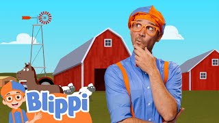 🐮 Blippi At The Farm 🐮 | BLIPPI | Kids TV Shows | Cartoons For Kids | Fun Anime