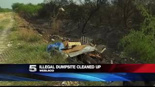 Illegal Dumpsite that Caught Fire Cleaned Up
