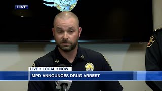 Montgomery police hold news briefing on drug trafficking arrest