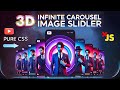 Infinite carousel slider in pure CSS with many effects