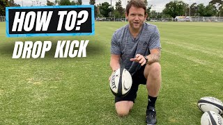 How To Drop Kick? | @rugbybricks Peter Breen | Rugby Kicking Skills