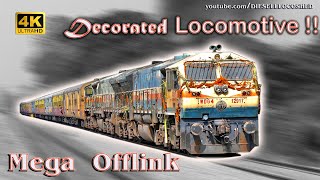 RAREST OF RARE !! DECORATED LOCOMOTIVE | Mega Offlink WDG 4 | Diesel Loco Shed, Indian Railways