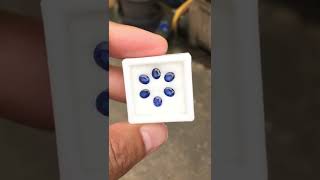 2.40 กะรัต/6เม็ด พลอยไพลินซีลอน 6 เม็ด (Natural Diffusion Blue Sapphire Ceylon Sri-Lanka)