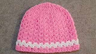 Crochet winter cap for 2-3year baby. কু‌শিকাটার শী‌তের টু‌পি, ২-৩ বছ‌রের বে‌বির জন‌্য। Woolen cap.