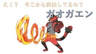 【ポケモンUSUM】ガオガエンは口から火が吹けません【ダブルレート】