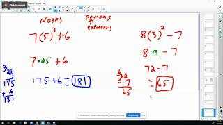exponent function notation pemdas review