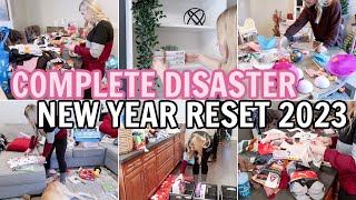 COMPLETE DISASTER CLEAN WITH ME 2023 | EXTREME CLEANING MOTIVATION | DECLUTTER & ORGANIZE HOME RESET