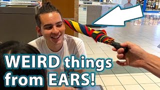 Pulling Things from Ears! LOL! Amazing Magic Prank!