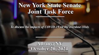 New York State Senate Joint Task Force on Opioids, Addiction and Overdose - 10/20/21