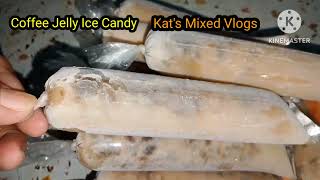 MAKING COFFEE JELLY ICE CANDY @katsmixedvlogs