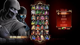 Mortal Kombat 9 - Expert Tag Ladder (Sub-Zero & Noob Saibot) - Gameplay @(1080p)60ᶠᵖˢ ✔