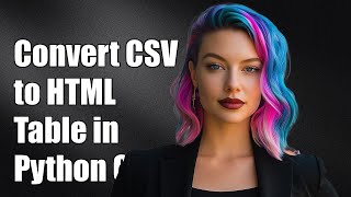 How to Convert CSV to HTML Table in Python: A Step-by-Step Guide