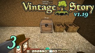 Lantern and a Storage Chest - Let's Play Vintage Story 1.19 Part 3