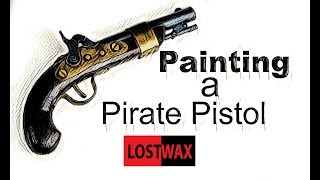 How to Make A Pirate Gun From Foam. Part 2- Prop Painting Techniques